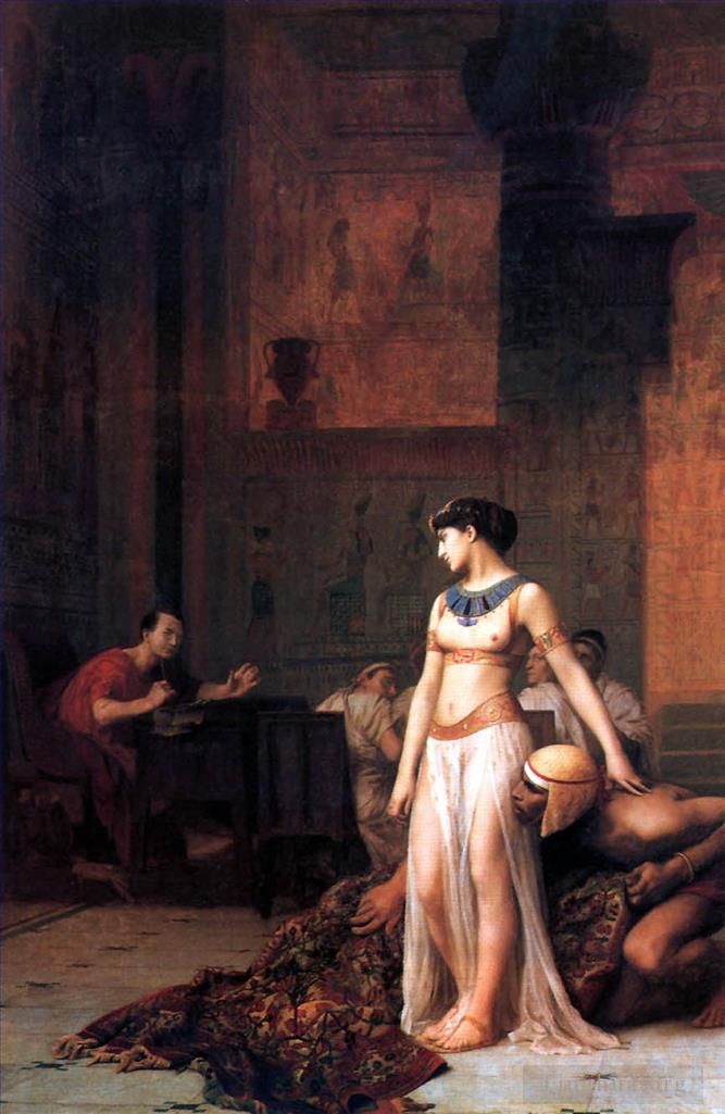 Jean-Léon Gérôme Peinture à l'huile - Cléopâtre devant César