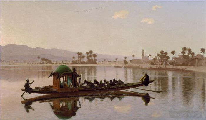 Jean-Léon Gérôme Peinture à l'huile - Excursion du Harem