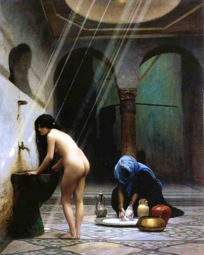 Jean-Léon Gérôme Peinture à l'huile - Bain maure