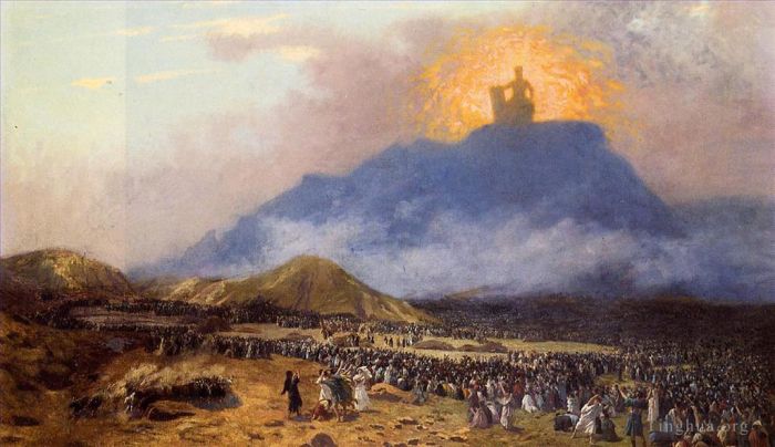 Jean-Léon Gérôme Peinture à l'huile - Moïse sur le Mont Sinaï