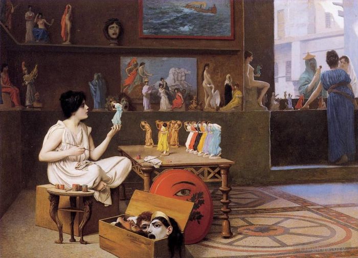 Jean-Léon Gérôme Peinture à l'huile - La peinture donne vie à la sculpture