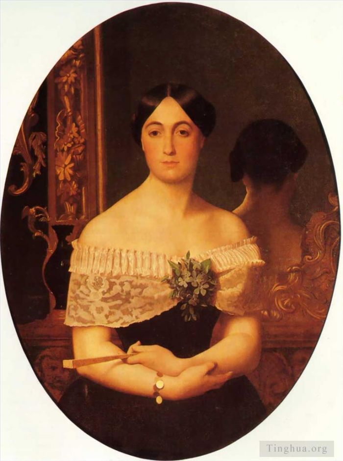 Jean-Léon Gérôme Peinture à l'huile - Portrait d'une dame3