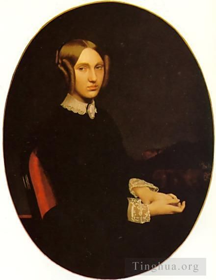 Jean-Léon Gérôme Peinture à l'huile - Portrait d'une dame
