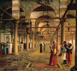 Jean-Léon Gérôme œuvres - Prière publique à la mosquée Amr du Caire