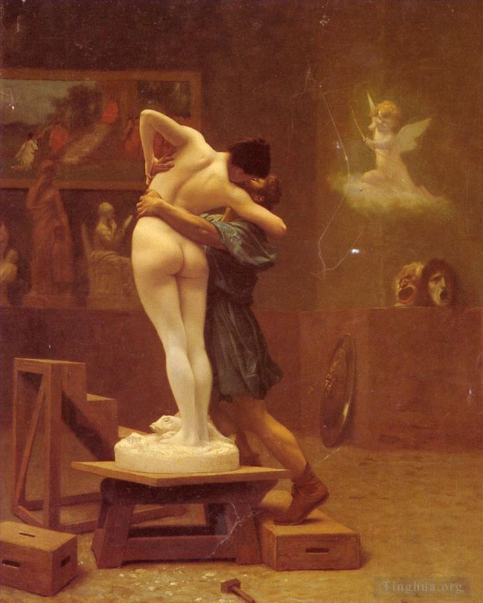 Jean-Léon Gérôme Peinture à l'huile - Pygmalion et Galatée