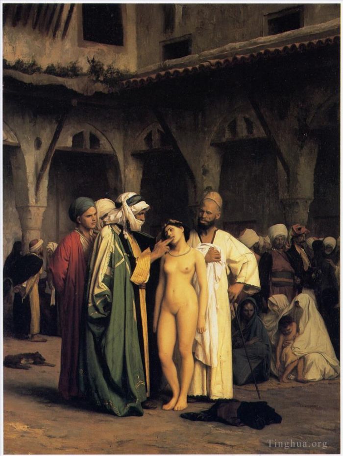 Jean-Léon Gérôme Peinture à l'huile - Marché aux esclaves