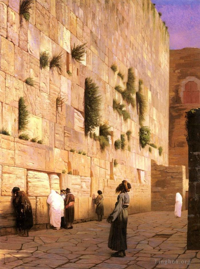 Jean-Léon Gérôme Peinture à l'huile - Mur des Salomon à Jérusalem