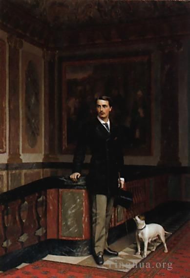 Jean-Léon Gérôme Peinture à l'huile - Le duc de La RochefoucauldDoudeauville