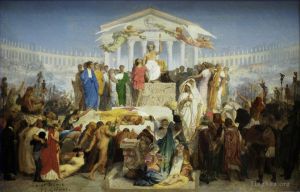 Jean-Léon Gérôme œuvres - L'âge d'Auguste, la Naissance du Christ grec arabe