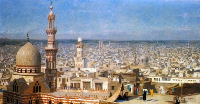 Jean-Léon Gérôme Peinture à l'huile - Vue du Caire