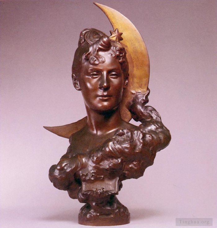 Jean-Léon Gérôme Sculpture - Séléné