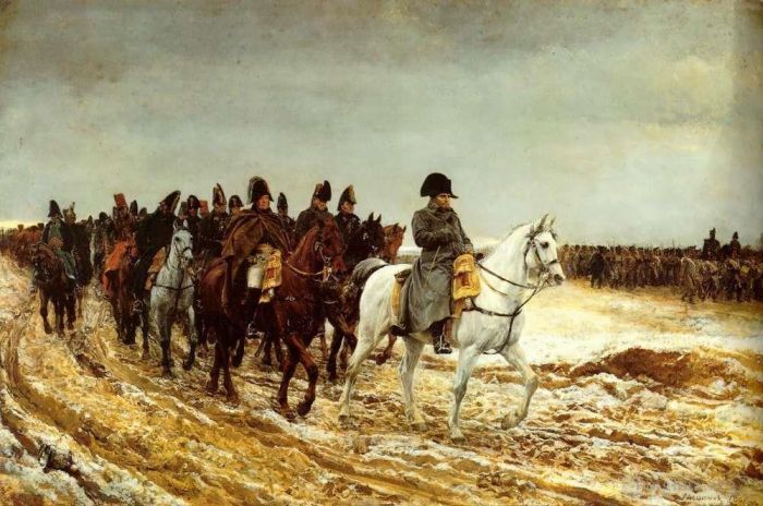 Jean-Louis Ernest Meissonier Peinture à l'huile - La campagne de France 1861