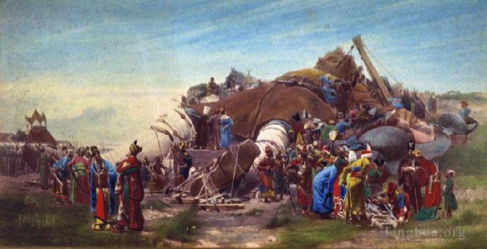 Jehan Georges Vibert Peinture à l'huile - Gulliver