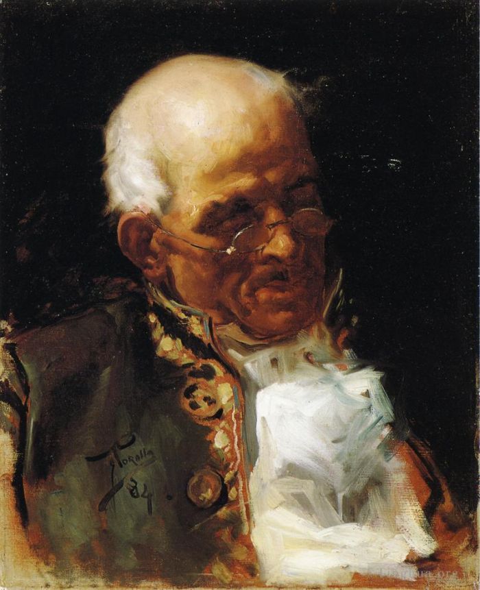 Joaquin Sorolla Peinture à l'huile - Portrait d'un Caballero
