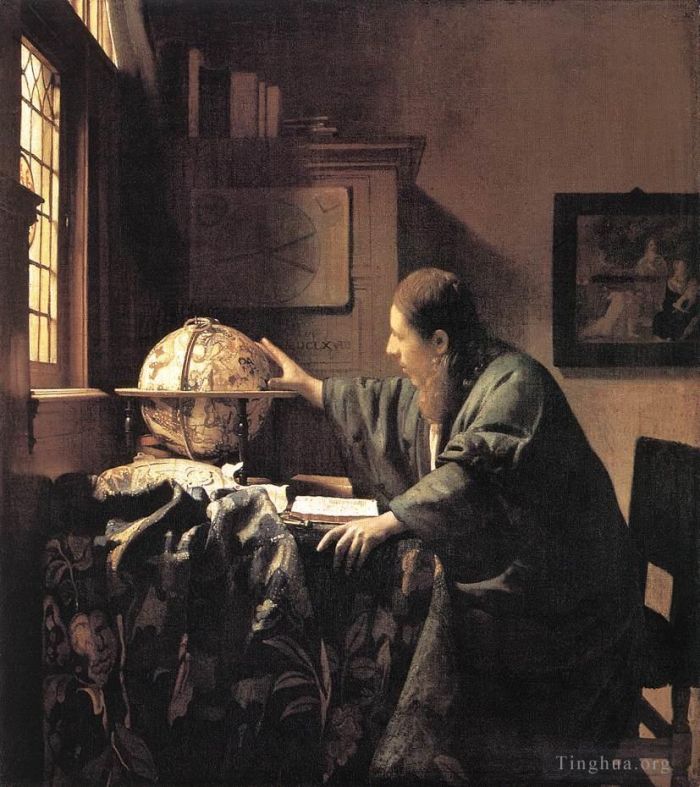 Johannes Vermeer Peinture à l'huile - L'Astronome