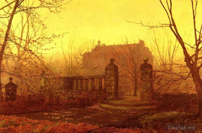 John Atkinson Grimshaw Peinture à l'huile - Matin d'automne