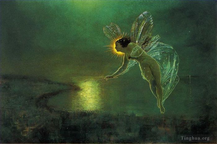 John Atkinson Grimshaw Peinture à l'huile - Esprit de la nuit