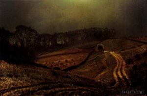 John Atkinson Grimshaw œuvres - Sous la lune des récoltes