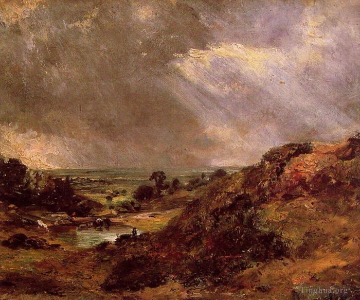 John Constable Peinture à l'huile - Étang de Branch Hill Hampstead