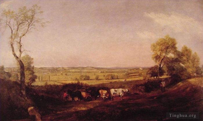 John Constable Peinture à l'huile - Matin de la vallée de Dedham
