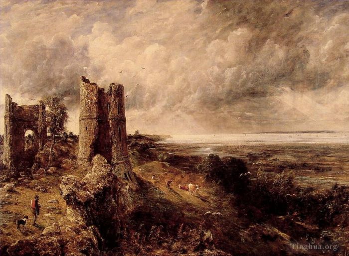 John Constable Peinture à l'huile - Château de Hadleigh