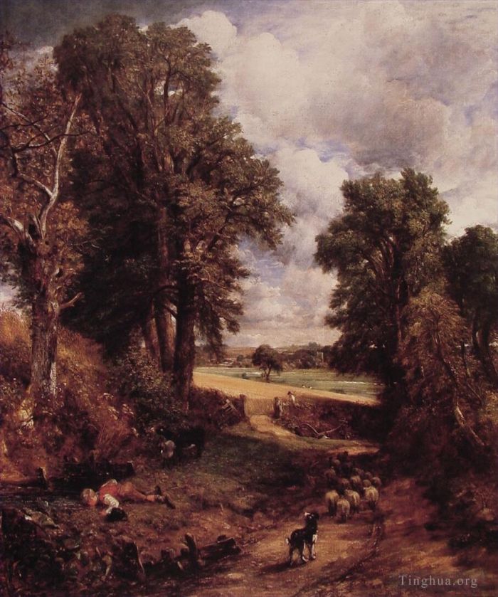 John Constable Peinture à l'huile - Le champ de maïs