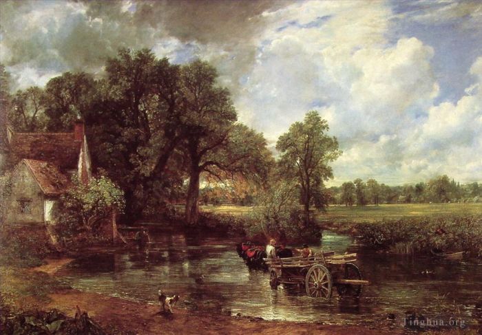 John Constable Peinture à l'huile - Le chariot à foin