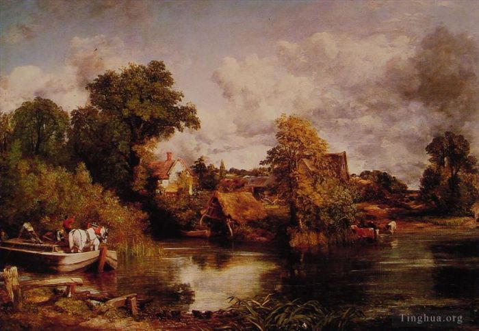 John Constable Peinture à l'huile - Le cheval blanc