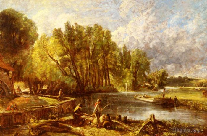 John Constable Peinture à l'huile - Les jeunes Waltoniens