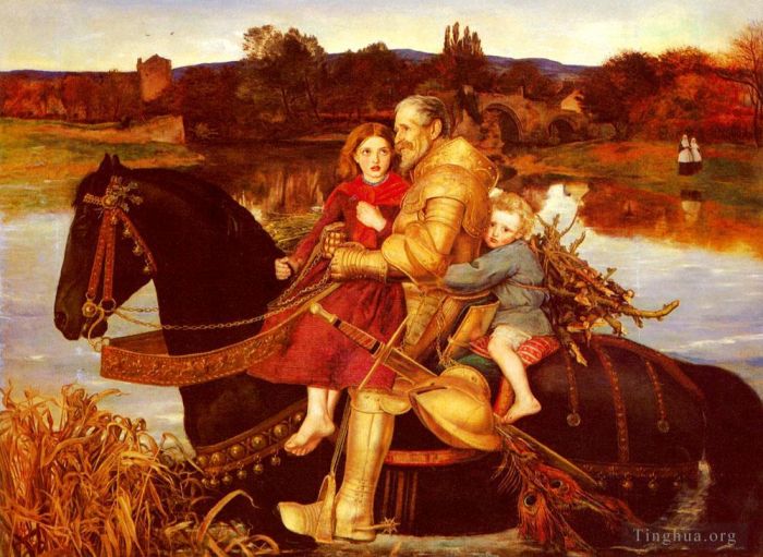 John Everett Millais Peinture à l'huile - Un rêve du passé Sir Isumbras chez Ford