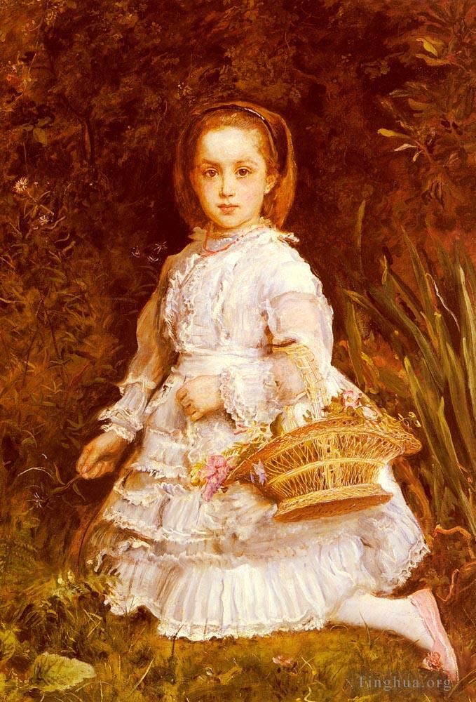 John Everett Millais Peinture à l'huile - Portrait de Gracia Lee