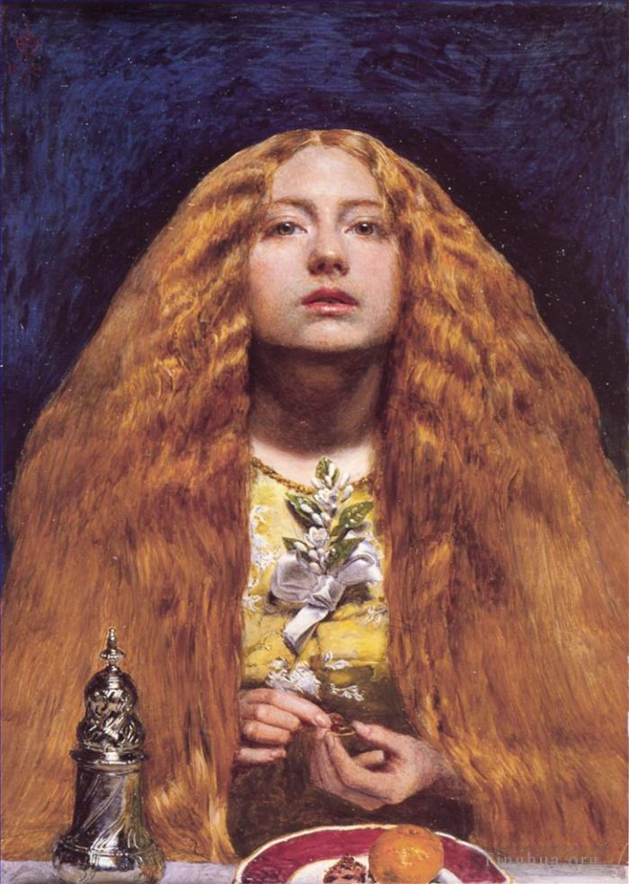 John Everett Millais Peinture à l'huile - La demoiselle d'honneur