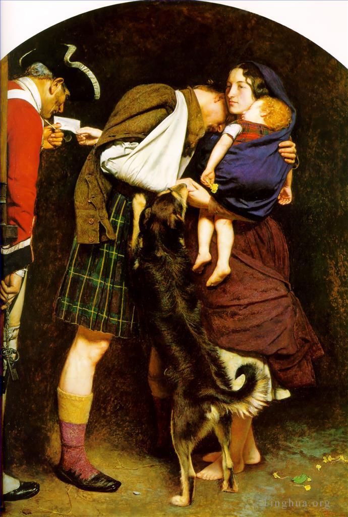 John Everett Millais Peinture à l'huile - L'ordre de libération2
