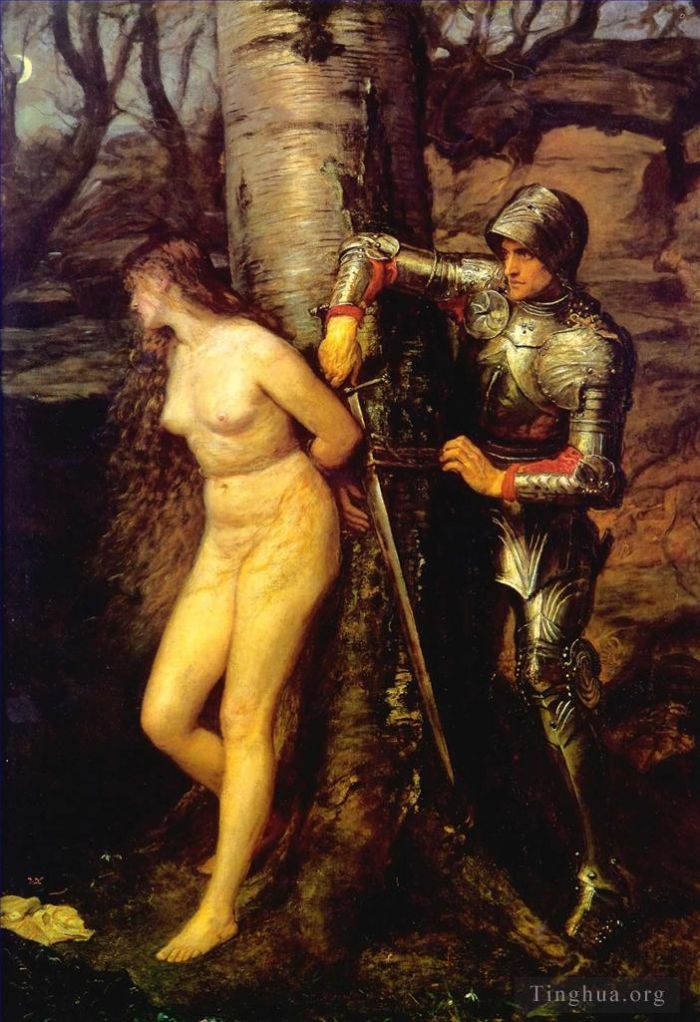 John Everett Millais Peinture à l'huile - chevalier errant