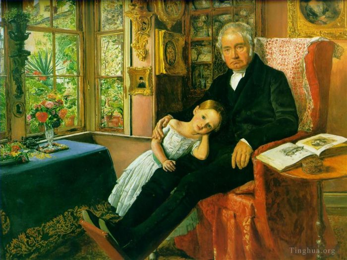 John Everett Millais Peinture à l'huile - Portrait de Wyatt