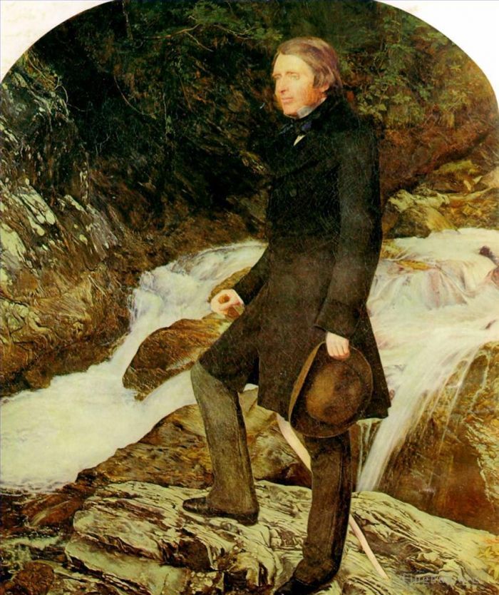 John Everett Millais Peinture à l'huile - Portrait de John Ruskin