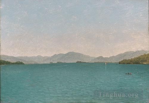 John Frederick Kensett Peinture à l'huile - Étude gratuite sur le lac George