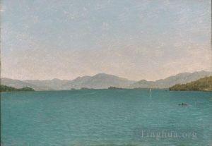 John Frederick Kensett œuvres - Étude gratuite sur le lac George