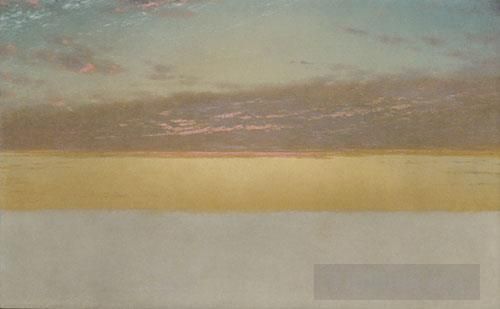 John Frederick Kensett Peinture à l'huile - Ciel coucher de soleil