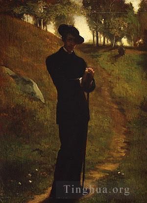 John LaFarge Peinture à l'huile - Portrait du peintre