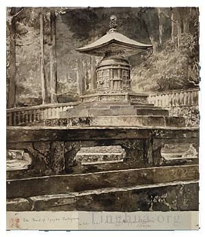 John LaFarge Types de peintures - Le tombeau d'Iyeyasu Tokugawa