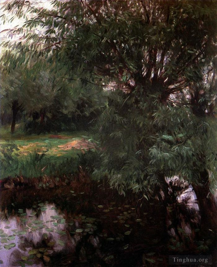 John Singer Sargent Peinture à l'huile - Un marigot à Wargrave