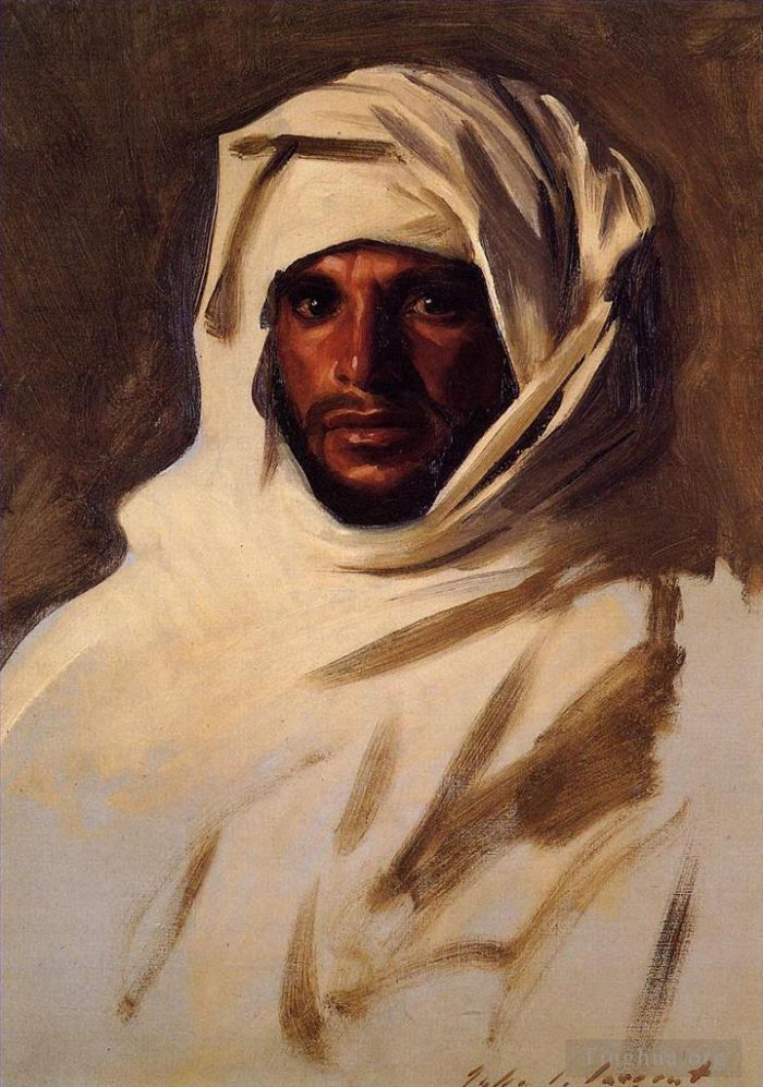 John Singer Sargent Peinture à l'huile - Un portrait arabe bédouin