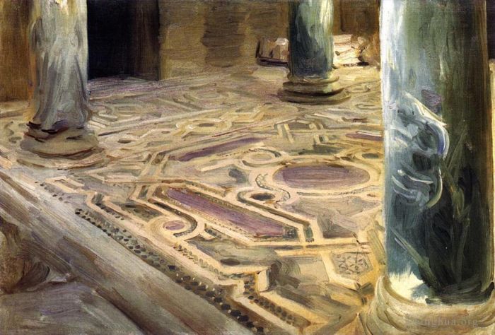 John Singer Sargent Peinture à l'huile - Une mosquée du Caire