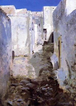 John Singer Sargent œuvres - Une rue à Alger