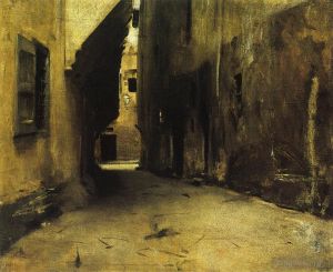 John Singer Sargent œuvres - Une rue à Venise2