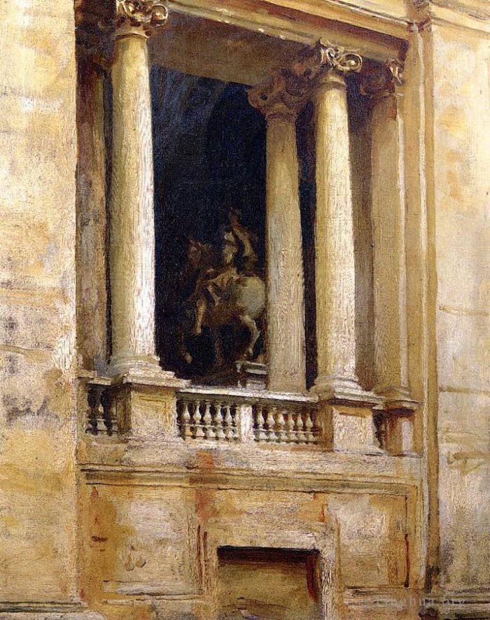 John Singer Sargent Peinture à l'huile - Une fenêtre au Vatican
