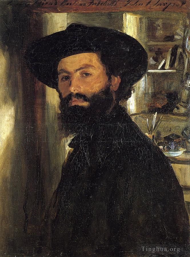 John Singer Sargent Peinture à l'huile - Portrait d'Alberto Falchetti