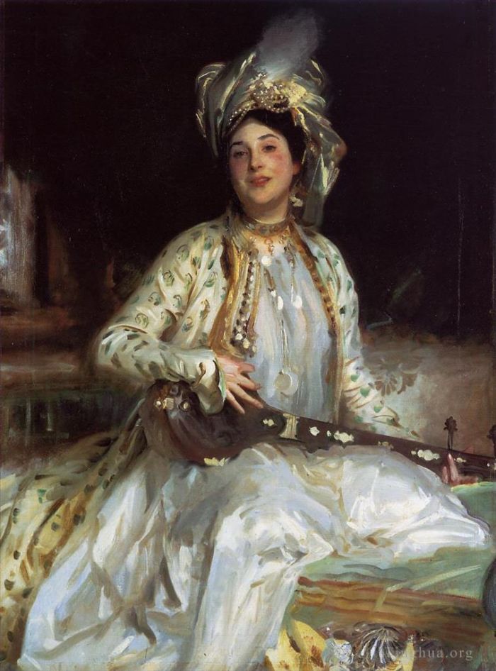 John Singer Sargent Peinture à l'huile - Almina, fille d'Asher Wertheimer, portrait