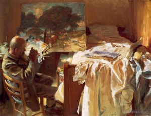 John Singer Sargent œuvres - Un artiste dans son atelier